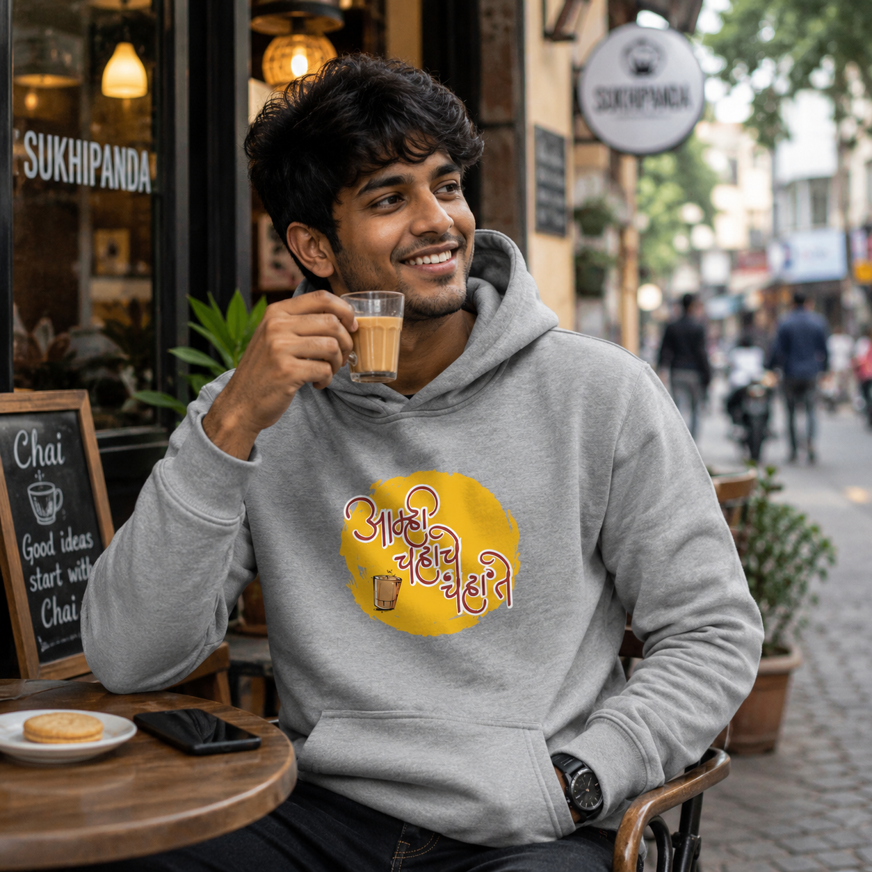 We are tea lovers  – Unisex Hoodie for Every Chai Lover ☕❤️
