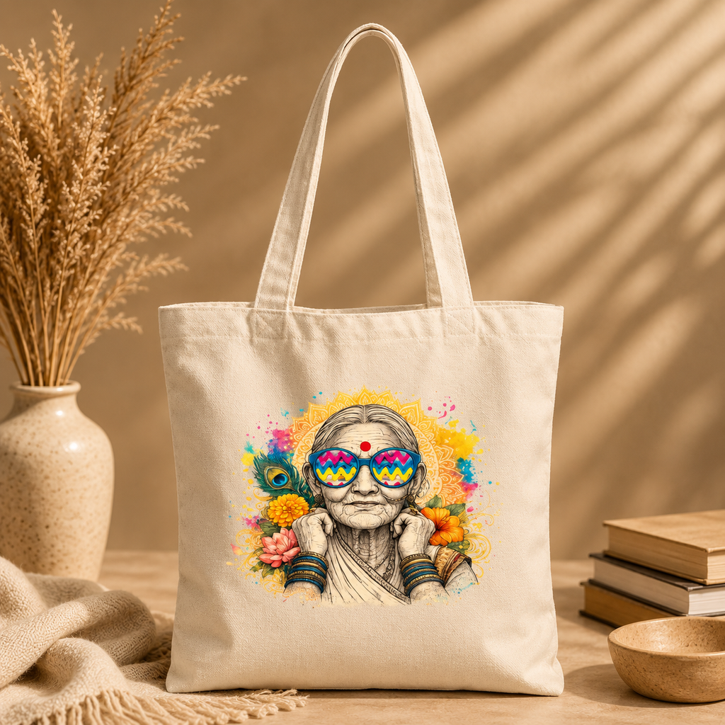 Cool Grandma Canvas -  Tote Bag 😎🌼