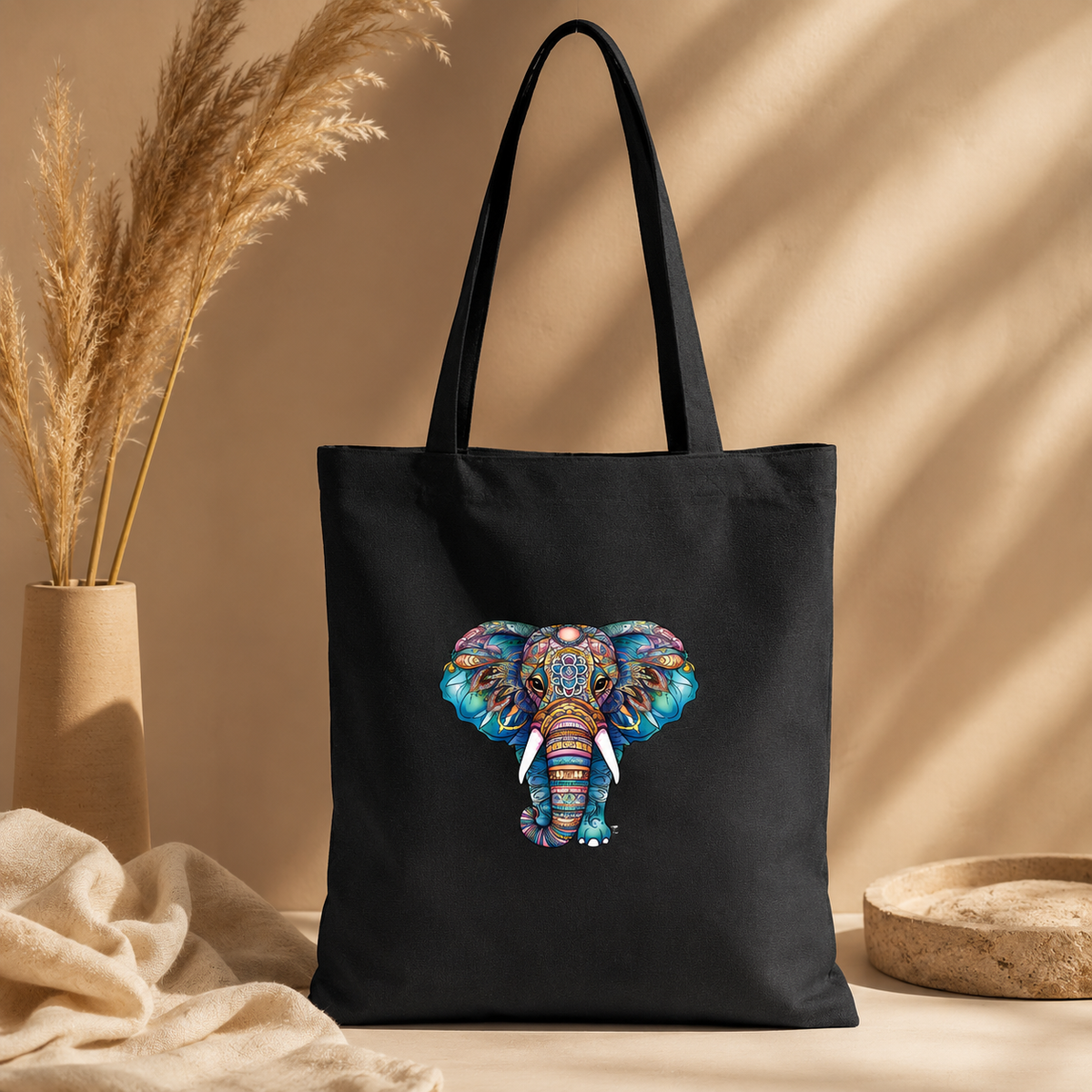 Elephant Art Canvas - Tote Bag 🐘✨