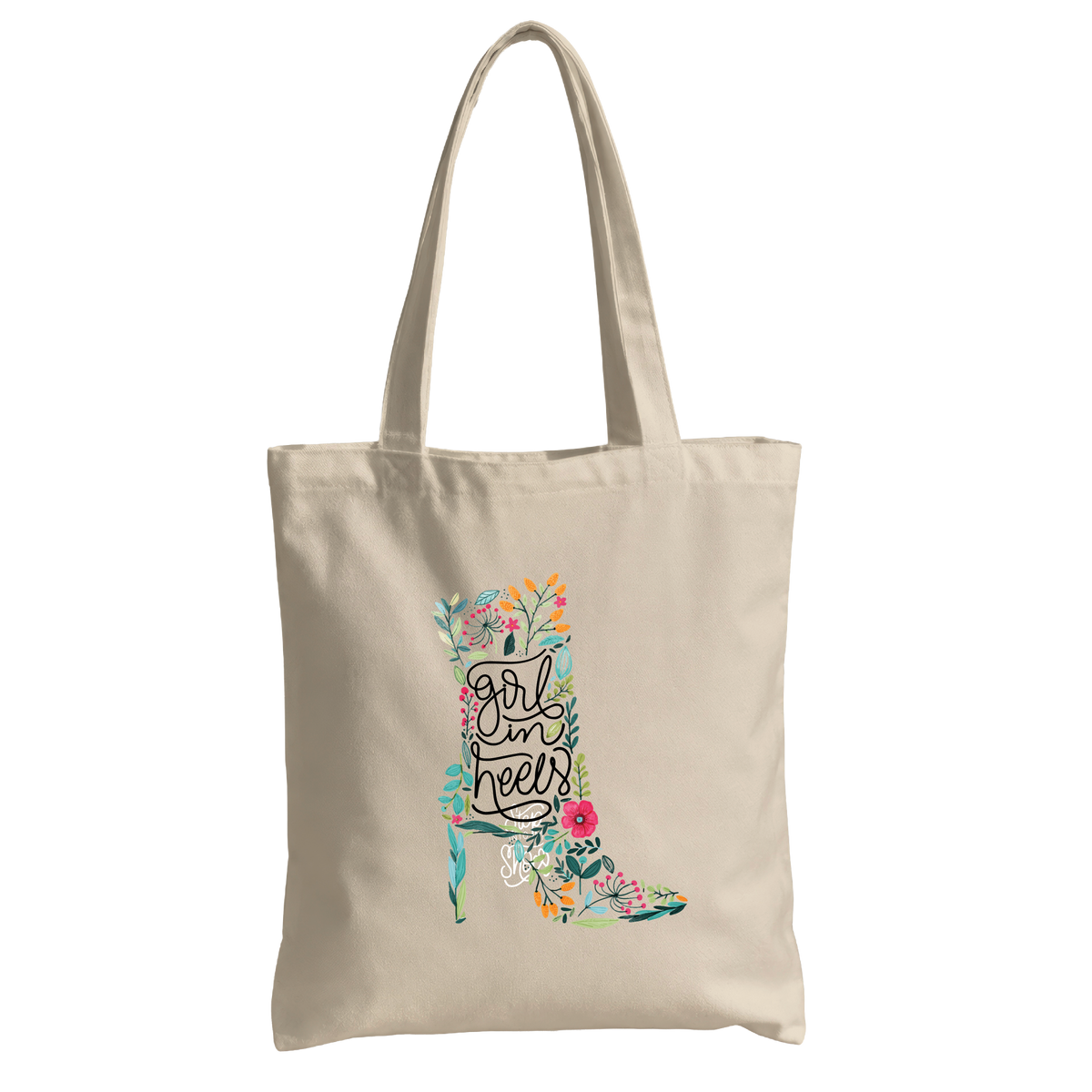 Girl in Heels Canvas  - Tote Bag 👠🌸