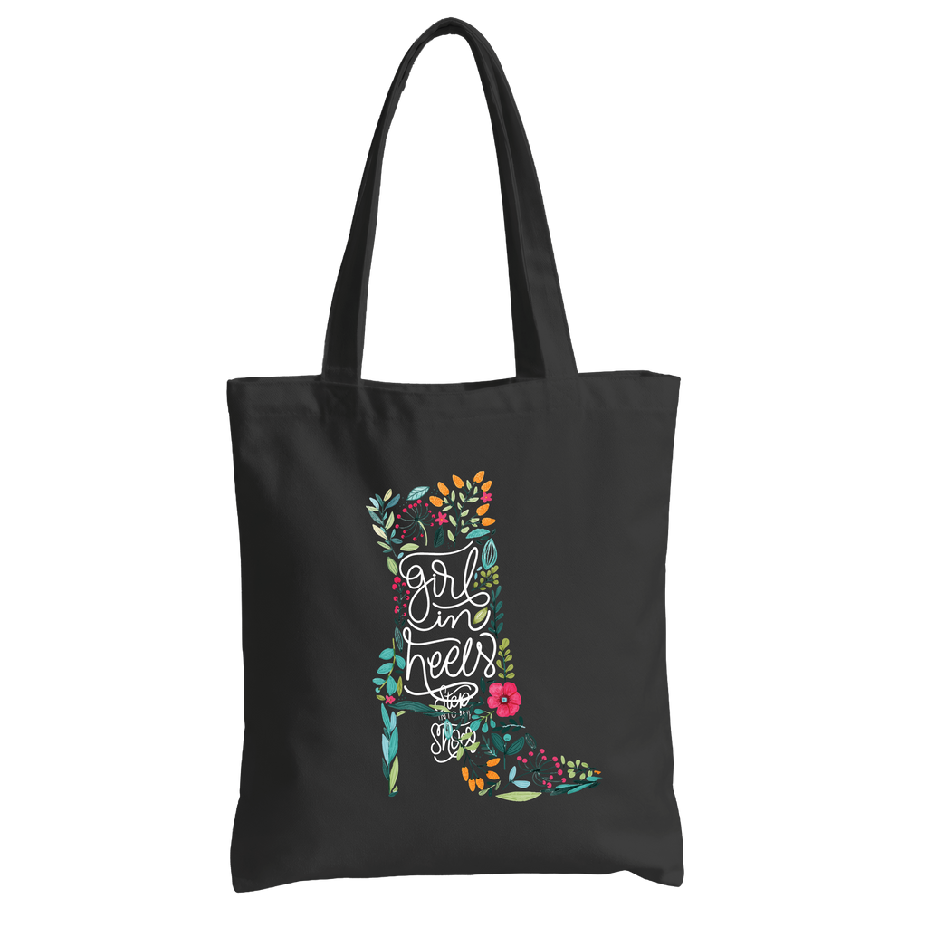 Girl in Heels Canvas  - Tote Bag 👠🌸