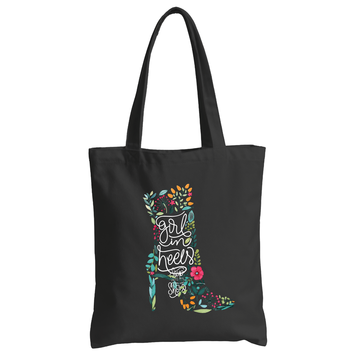 Girl in Heels Canvas  - Tote Bag 👠🌸