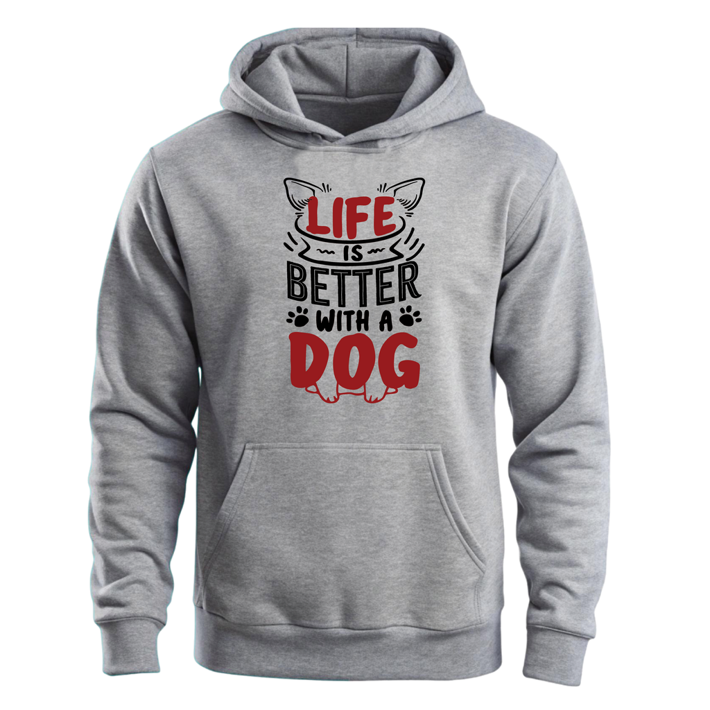 Life is Better with a Dog - Unisex Hoodie 🐶❤️