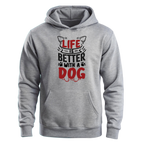 Life is Better with a Dog - Unisex Hoodie 🐶❤️