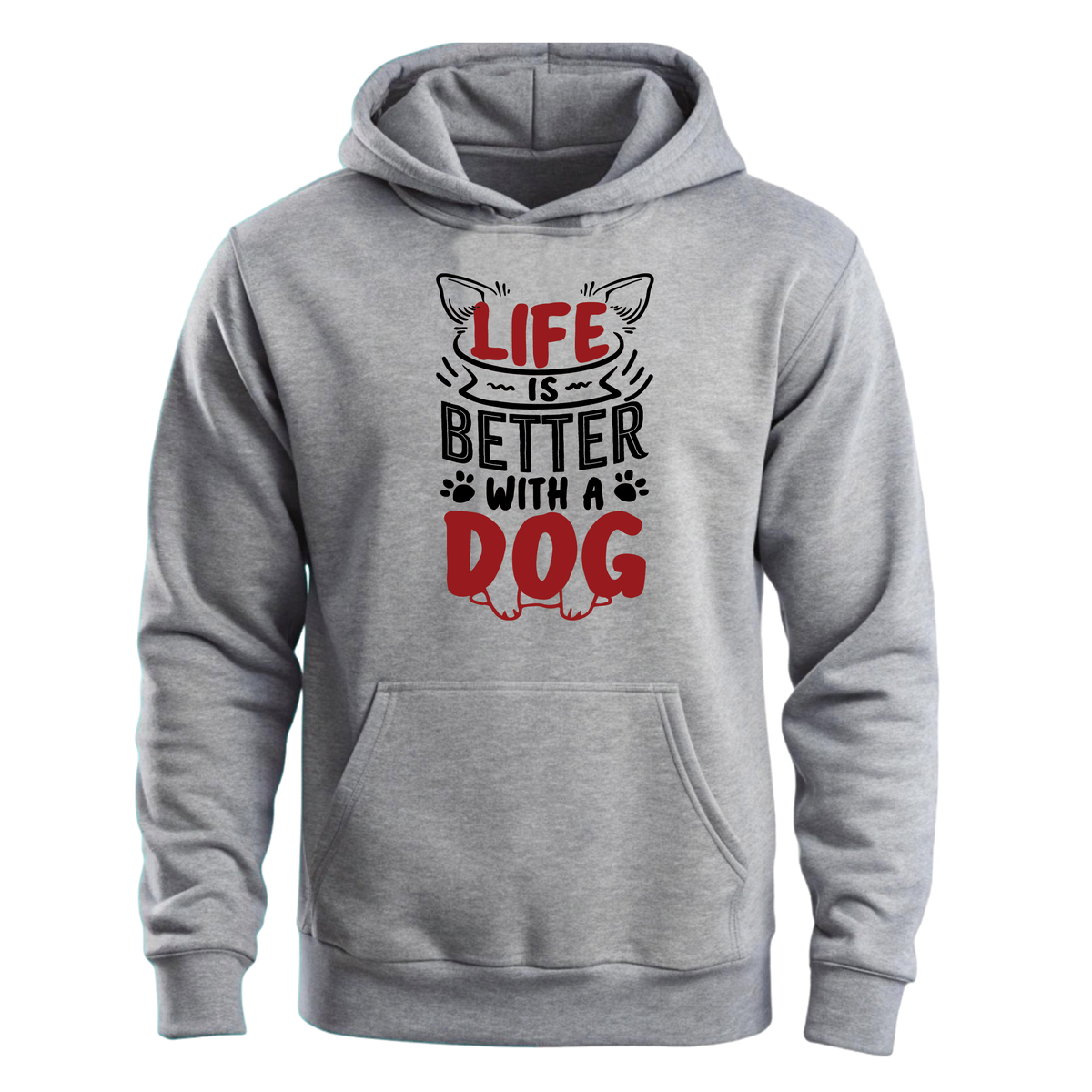 Life is Better with a Dog - Unisex Hoodie 🐶❤️