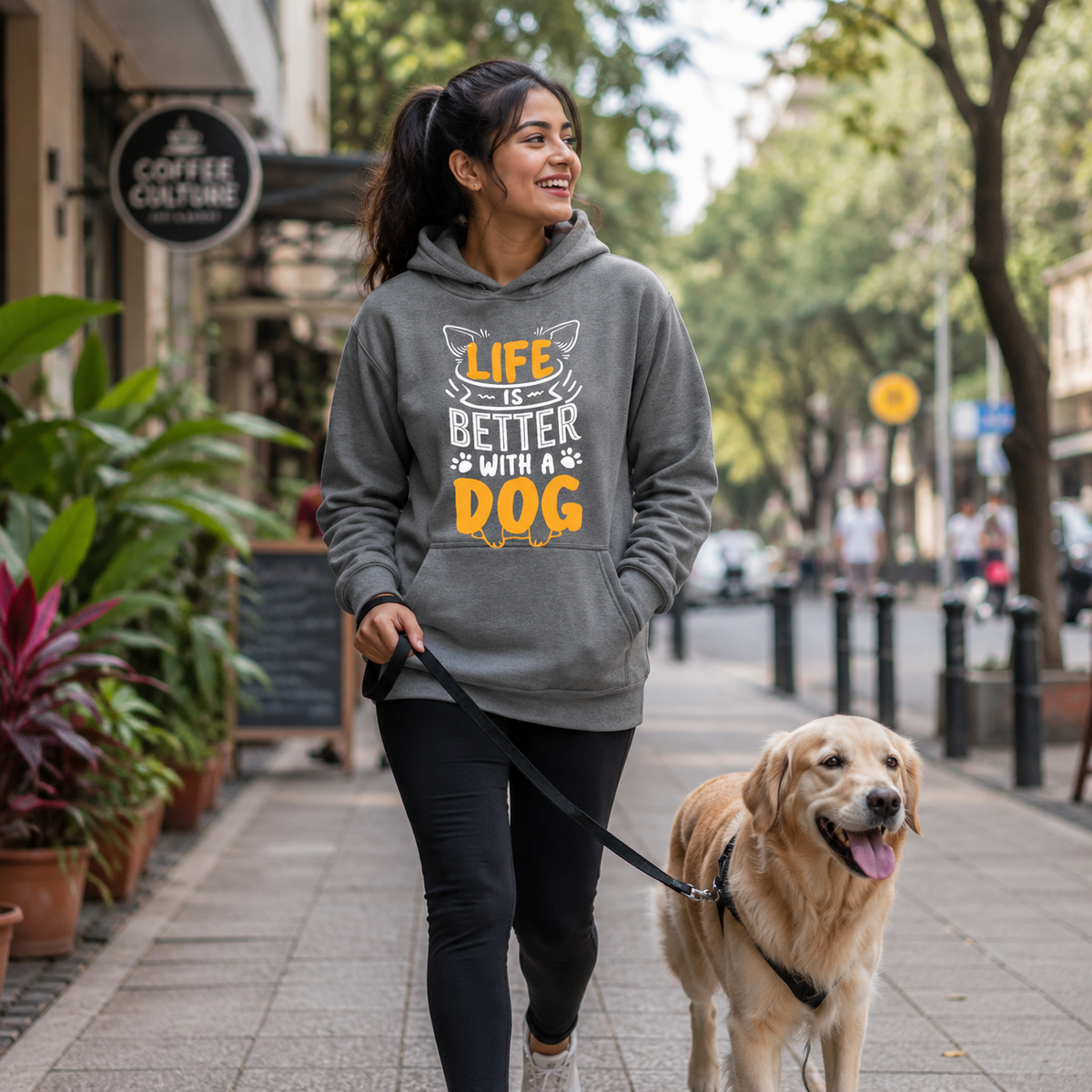 Life is Better with a Dog - Unisex Hoodie 🐶❤️