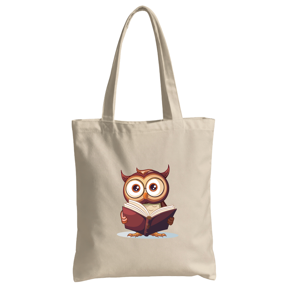 Wise Owl Reading Canvas - Tote Bag 🦉📚