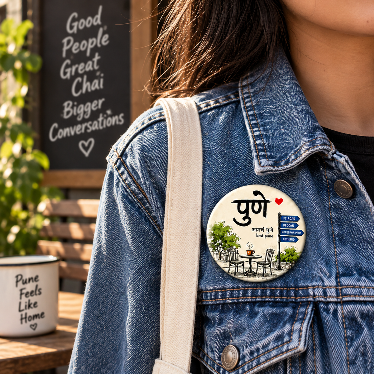 Round Pin Button Badge - Best Pune!