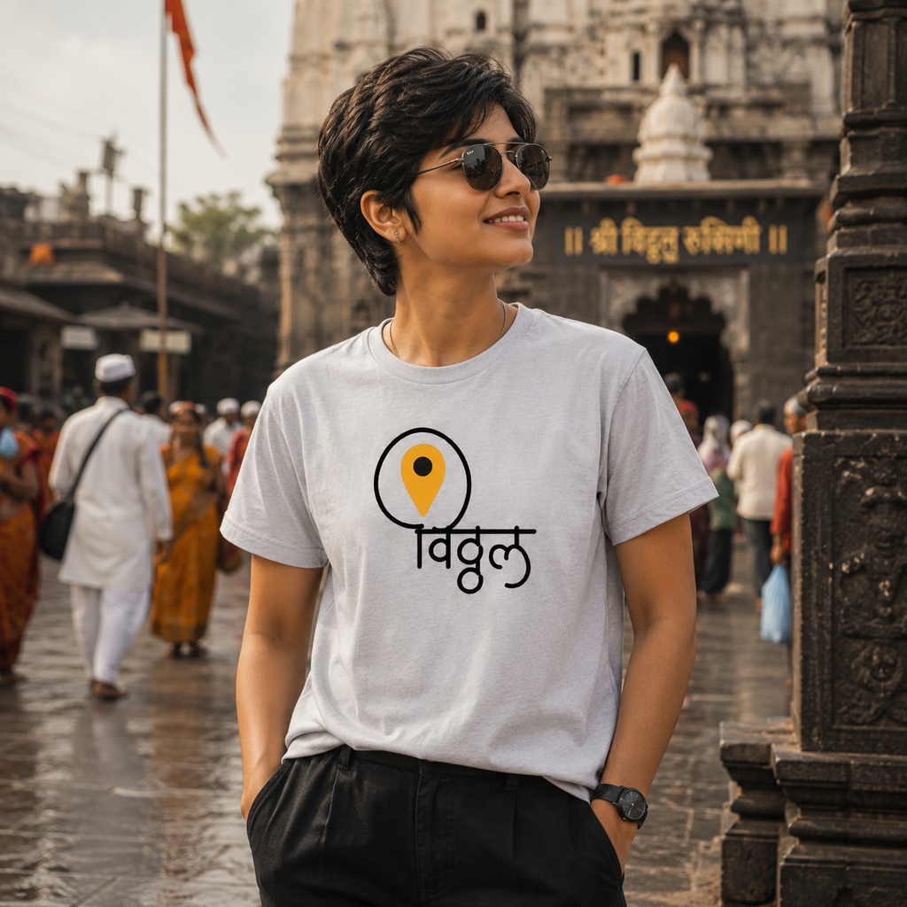Vitthal in My Heart | Marathi Devotional T-Shirt